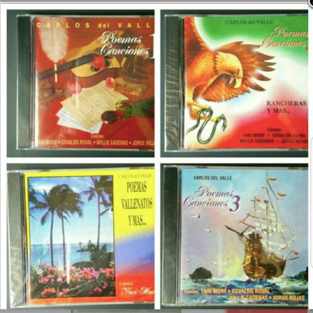 4 Carlos del Valle Poemas Canciones CD *
